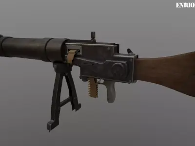 SPANDAU MG-08 1916 3D model