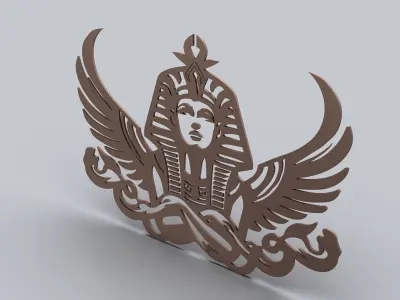 Egyptian Symbols - 059 - Topology Low-poly 3D model