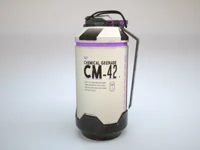 Grenade PACK Low-poly 3D model 3