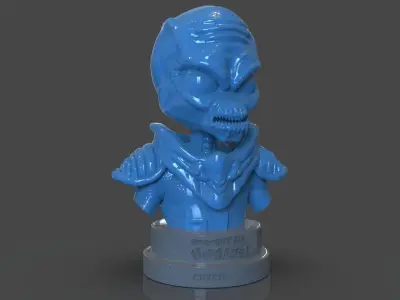 Crypto 137 Destroy all Humans Bust 3D print model