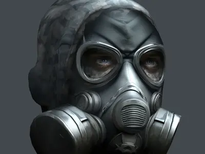 Helmet 3d model military combat Military scifi Low-poly 3D model Low-poly 3D model