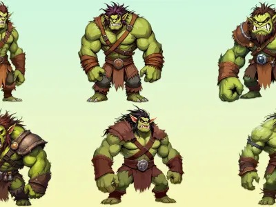 11 Fantasy Orc Characters Texture