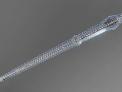 The Vindaaris Daedric Sword 3D model