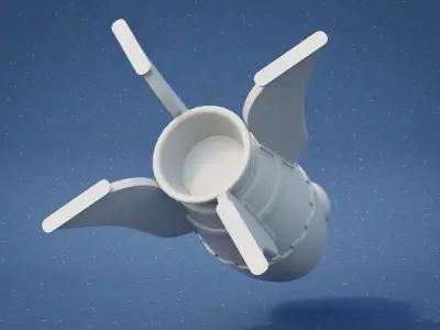 Rocket Ship 3D print model purchase