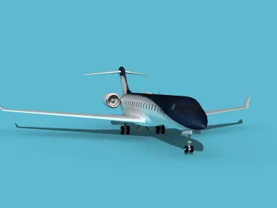 Bombardier Global 7000 V07 3D model