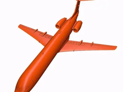 Fokker 100 ready to 3D printing 3D print model