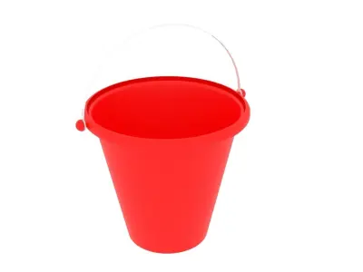 Plastic Toy Sand Bucket 3D model