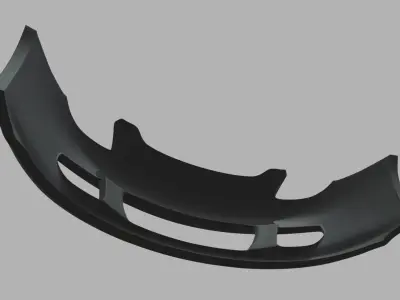 Front Bumper Porsche Carrera GT Custom Low-poly 3D model