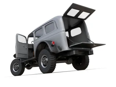 Dodge Power Wagon Carryall 1942 3D model