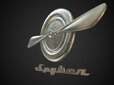 spyker logo 3D model
