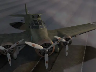 Savoia Marchetti SM-81 Pipistrello 3D model