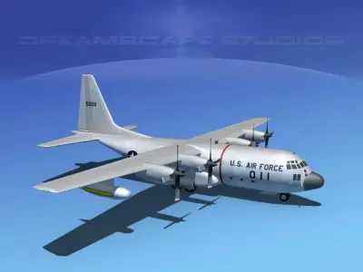 Lockheed C-130 Hercules USAF 1 3D model