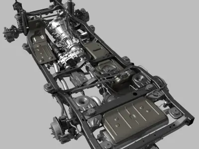 Car Chassis 3D model