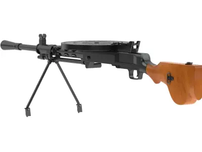 Degtyaryov machine gun 3D model
