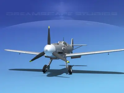 Messerschmitt BF-109 Bare Metal 3D model