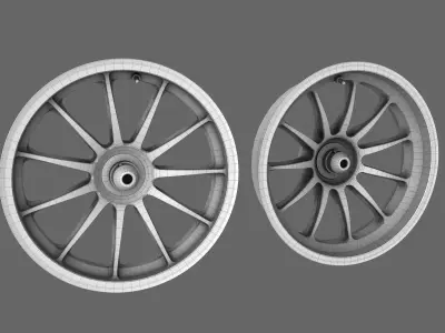 3D Race Rim Standard Low-poly 3D model