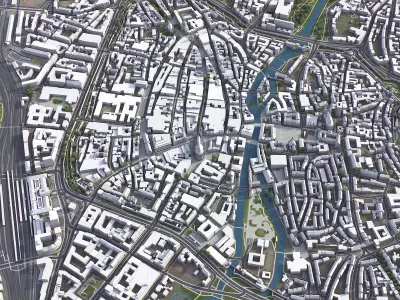 Nuremberg Low-poly 3D model