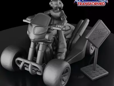 BEAT - JET SET RADIO - SONIC and ALL-STARS RACING TRANSFORMED 3D print model