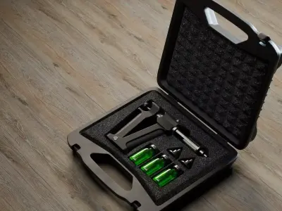 serum injection kit Low-poly 3D model