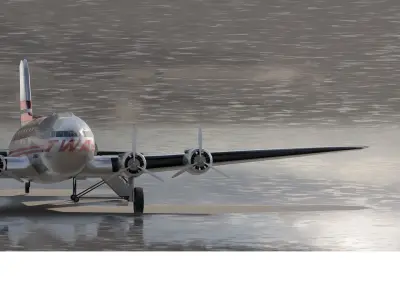 Boeing 307 Stratoliner 3D model