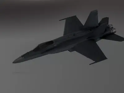 F-18 Stealth - Super Hornet Fighter Jet Low-poly 3D model