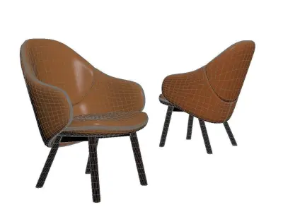 lounge chair 3ds model Free 3D model