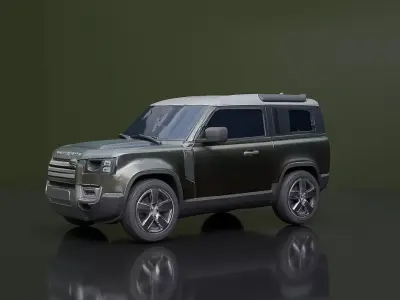 Defender Car 3D Model Free 3D model
