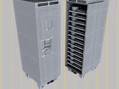 INFLIGHT SERVICE CART 3D model