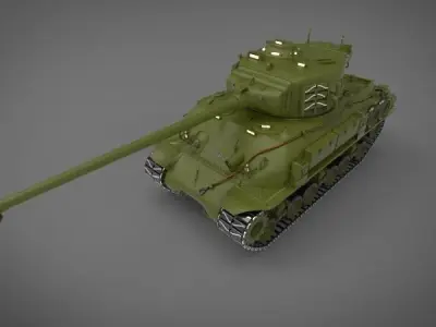 M50 sherman Tank 3D model