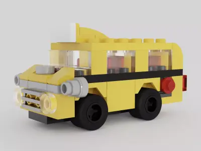 LEGO Monthly Mini Model Build School Bus 40216 3D model