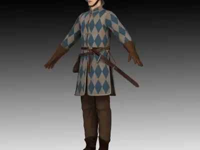 Medieval Soldier 3D model