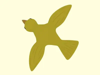 Yellow Bird Canary 3D model