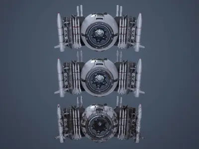 Military Drone Mk1 Pack 3D model