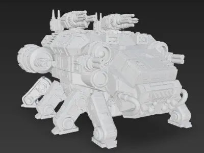 3D Printable Iron Oath Stegodon Heavy Armored Multi 3D model
