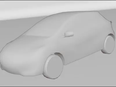 Game-Ready Vehicle Model Low-poly 3D model