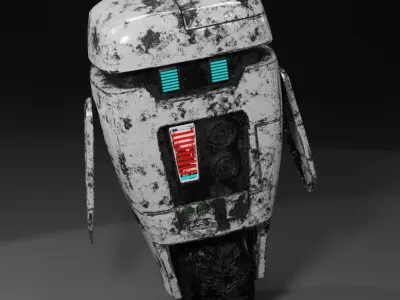 RobotTim robot Free low-poly 3D model