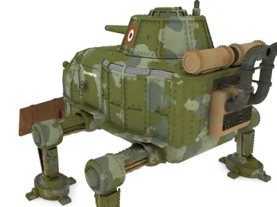 Dieselpunk Tank 3D model