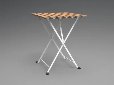 TARNO table white Low-poly 3D model