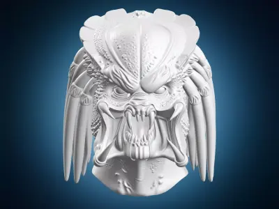 Yautja Head Bust 3D print model