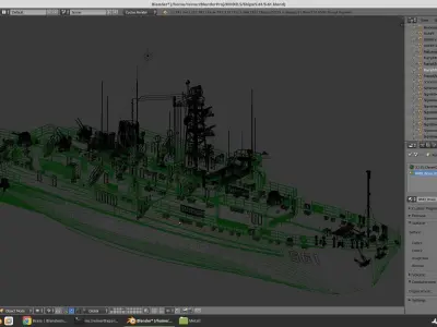East Germany training ship S-61 NATO Moma class 3D model