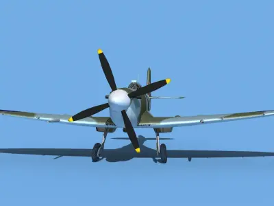Supermarine Spitfire Mk IXb V06 3D model