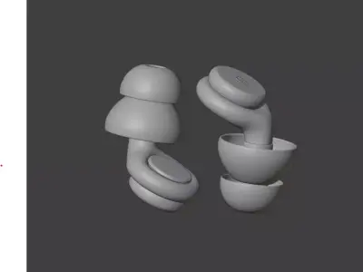 Earplugs 3D Product Model 3D model
