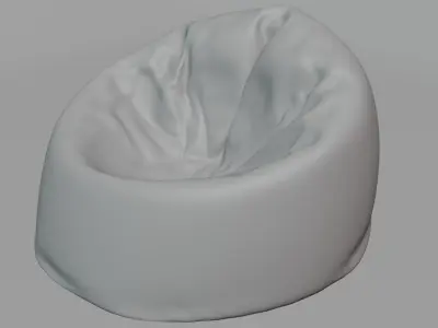 Ottoman bean bag chair Free 3D model
