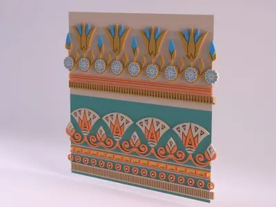 Egyptian Symbols - 051 Low-poly 3D model