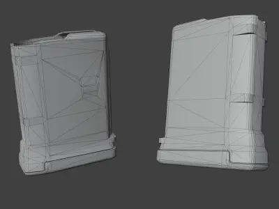 Pmag 10 round AR magazine Low-poly 3D model