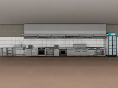 Commercial Kitchen 5 3D model