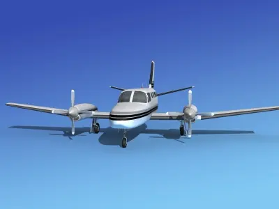 Cessna 441 Conquest II V12 3D model
