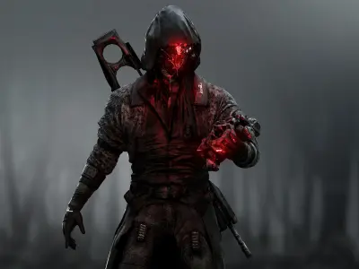 Sci Fi Sniper Soldier  Low-poly 3D model