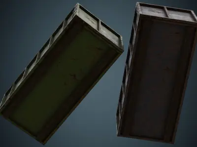 Garbage Container 2B Low-poly 3D model