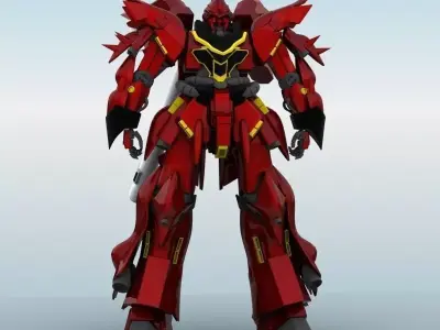 MSN-06S Sinanju Ver Ka 3D model